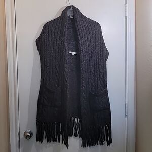 CAbi Oversized Komino Cardigan Gray Size XS